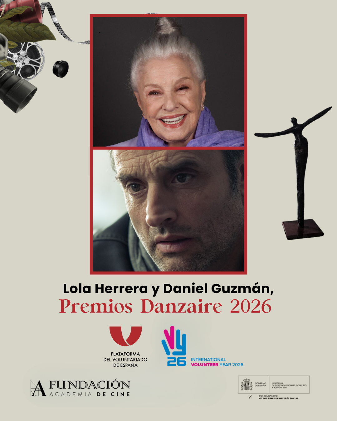 Lola Herrera y Daniel Guzmán, Premios Danzaire 2026
